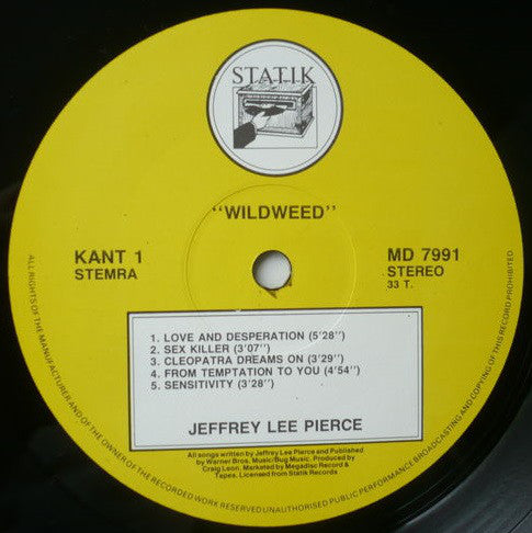 Jeffrey Lee Pierce : Wildweed (LP, Album + 7", Single, Promo)