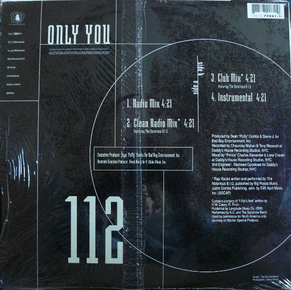112 Featuring The Notorious B.I.G.* : Only You (12", Single)