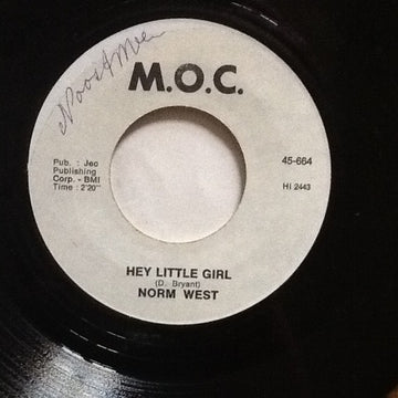 Norman West : Hey Little Girl (7", Single)