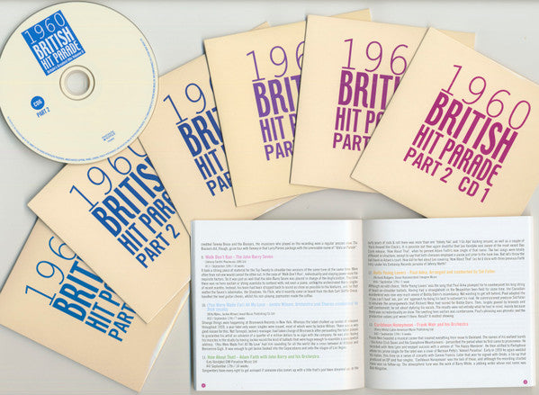Various : 1960 British Hit Parade Britain's Greatest Hits Volume 9  Part 2 July - December (6xCD, Comp + Box)