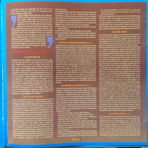 Prof. Drs. R.S.B : Café (LP, Album)