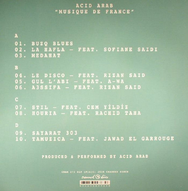 Acid Arab : Musique De France  (2x12", Album)