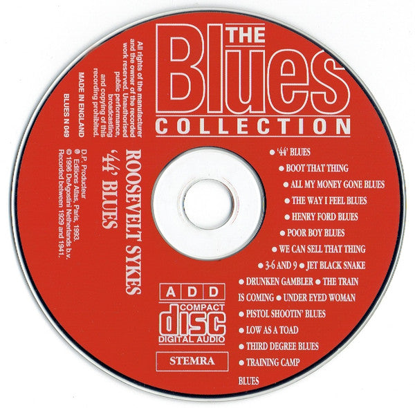 Roosevelt Sykes : "44" Blues (CD, Comp, RM)