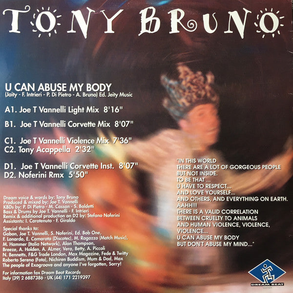 Tony Bruno : U Can Abuse My Body (2x12")