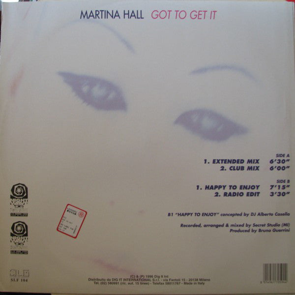 Martina Hall : Got To Get It (12")
