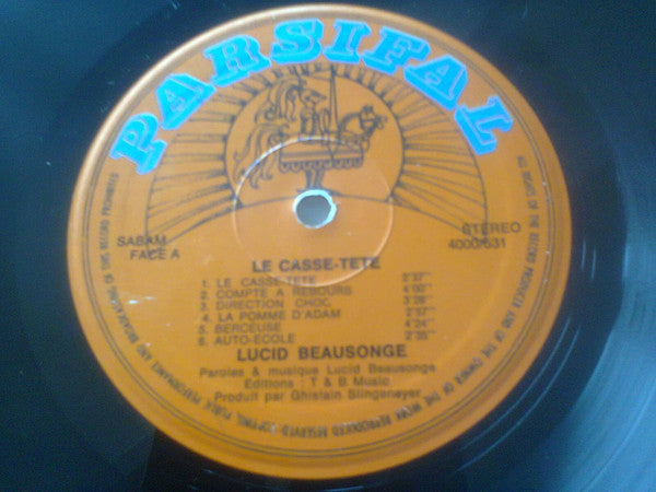Lucid Beausonge : Le Casse-Tête (LP, Album)