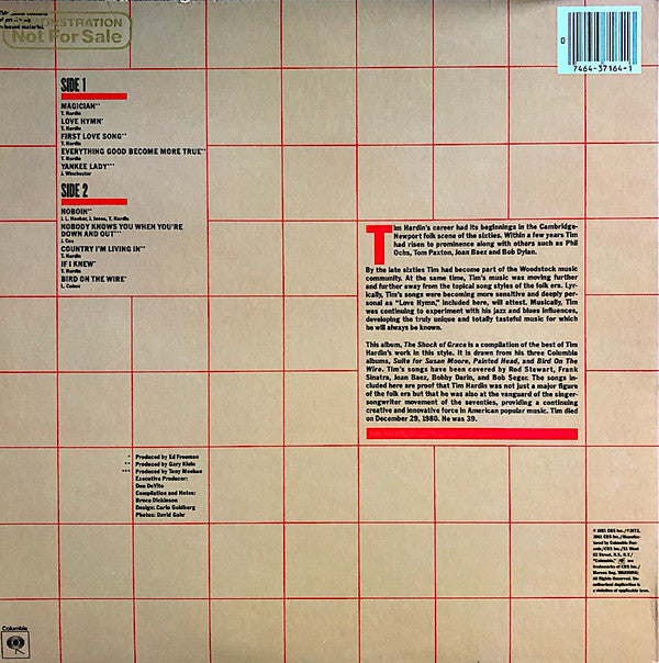 Tim Hardin : The Shock Of Grace (LP, Album, Comp, Ter)