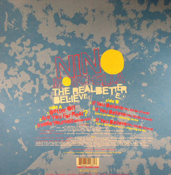 Nino Moschella : The Real Better Believe E.P. (12", EP)