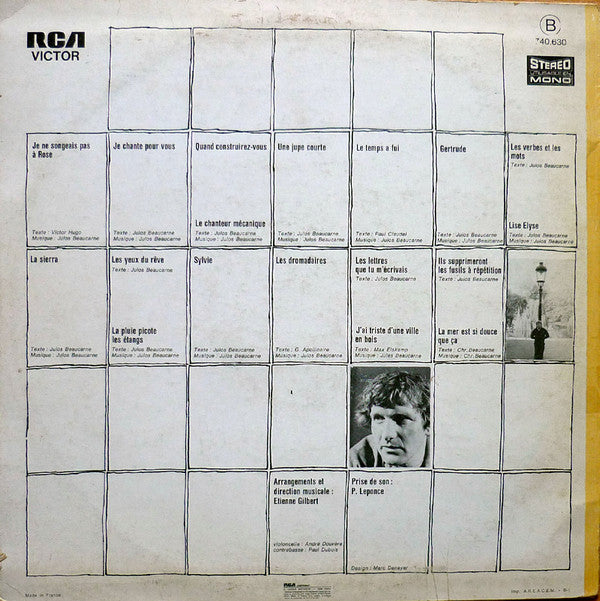 Julos Beaucarne : Julos Chante Pour Vous (LP, Album, RP)