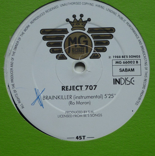 Reject 707 : Brainkiller (12")