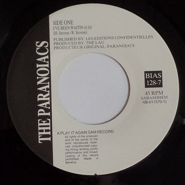 The Paranoiacs : I've Been Waitin' (7", Single)