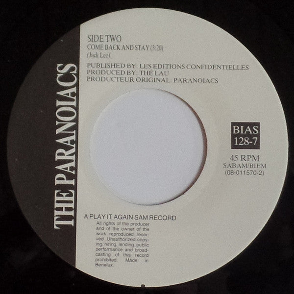 The Paranoiacs : I've Been Waitin' (7", Single)