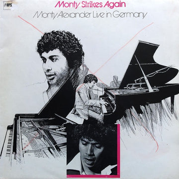 Monty Alexander : Monty Strikes Again - Monty Alexander Live In Germany (LP, Album, RE)