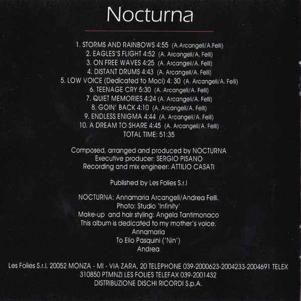 Nocturna (3) : Nocturna (CD, Album)