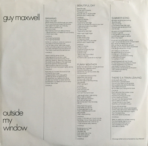 Guy Maxwell : Outside My Window (LP)