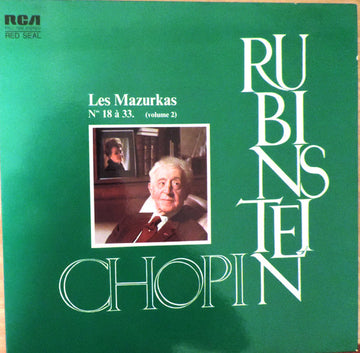 Arthur Rubinstein, Frédéric Chopin : Les Mazurkas Nos 18 à 33 (Volume 2) (LP, Album, RE)