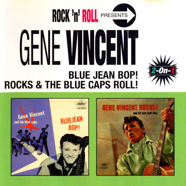 Gene Vincent : Blue Jean Bop! + Gene Vincent Rocks & The Blue Caps Roll! (CD, Comp, Mono)