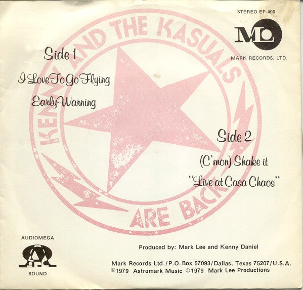 Kenny & The Kasuals : Are Back (7", Cle)