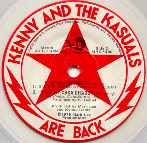Kenny & The Kasuals : Are Back (7", Cle)
