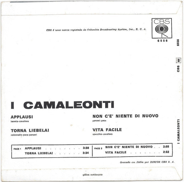 I Camaleonti : Applausi (7", EP)