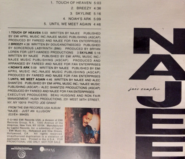 Najee : Jazz Sampler (CD, Promo, Smplr)