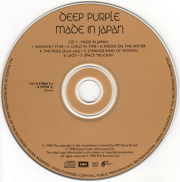 Deep Purple : Made In Japan (2xCD, Album, RE, RM)