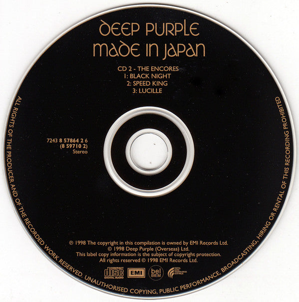 Deep Purple : Made In Japan (2xCD, Album, RE, RM)