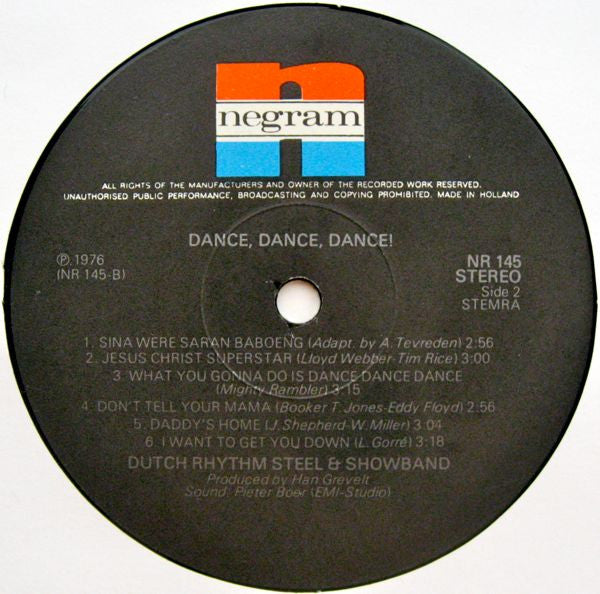 The Dutch Rhythm Steel & Showband : Dance, Dance, Dance! (LP, Album)