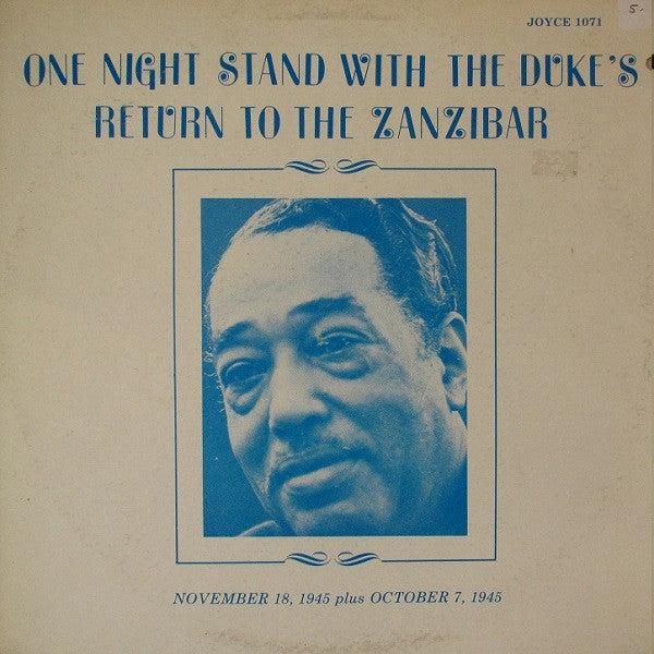 Duke Ellington And His Orchestra : One Night Stand With The Duke's Return To The Zanzibar (LP, Mono)
