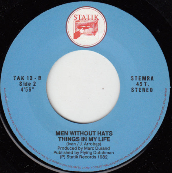 Men Without Hats : I Like (7", Single)