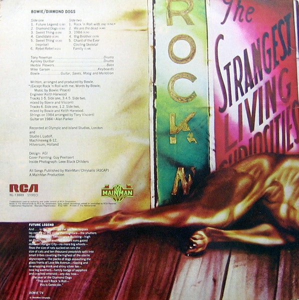 David Bowie : Diamond Dogs (LP, Album, RE)