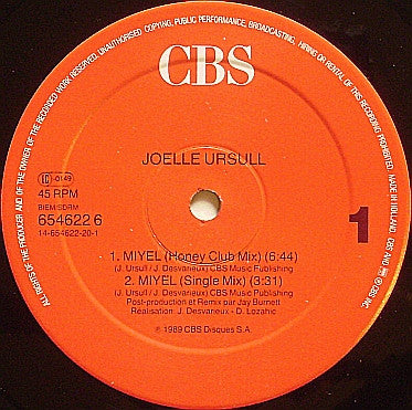 Joelle Ursull* : Miyel (12")