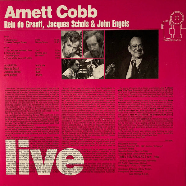 Arnett Cobb, Rein De Graaff, Jacques Schols & John Engels : Live (LP, Album, Mono)