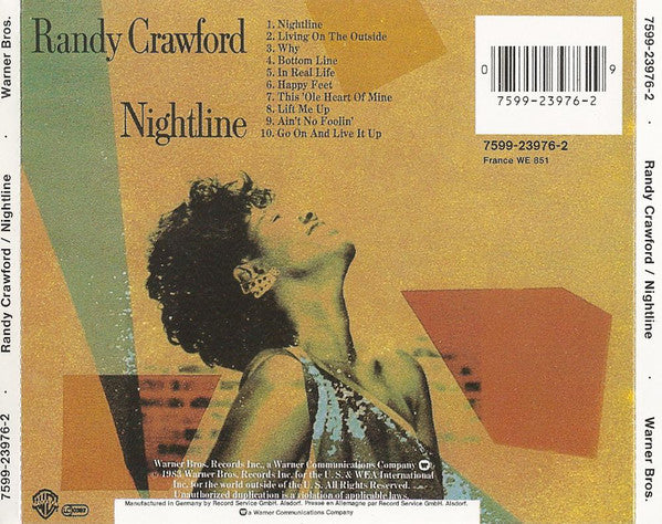 Randy Crawford : Nightline (CD, Album, RE)