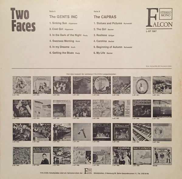 The Gents Inc. • The Capras : Two Faces (LP, Album, 180)