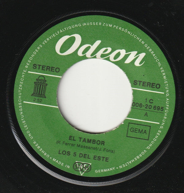 Los 5 Del Este : El Tambor / Pepita Y Juanita (7", Single)