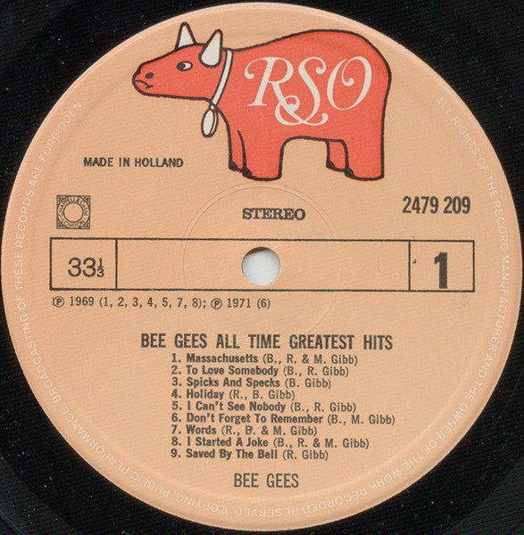 Bee Gees : Bee Gees All Time Greatest Hits (LP, Comp)