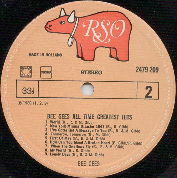 Bee Gees : Bee Gees All Time Greatest Hits (LP, Comp)