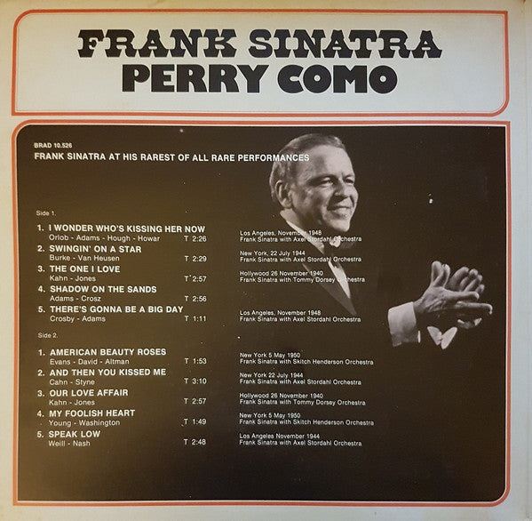 Frank Sinatra / Perry Como : At His Rarest Of All Rare Performances (2xLP, Album, Comp, Mono)