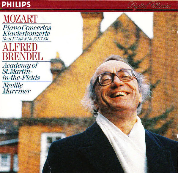 Wolfgang Amadeus Mozart, Alfred Brendel, The Academy Of St. Martin-in-the-Fields, Sir Neville Marriner : Piano Concertos = Klavierkonzerte No. 11 KV 413 & No. 16 KV 451 (CD)