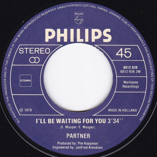 Partner : Running Around (7", Single)