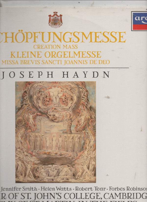 Joseph Haydn, St. John's College Choir, The Academy Of St. Martin-in-the-Fields, George Guest (2) : Schöpfungsmesse (Creation Mass) / Missa Brevis In Honoreth S. Joannis De Deo (LP, Album)