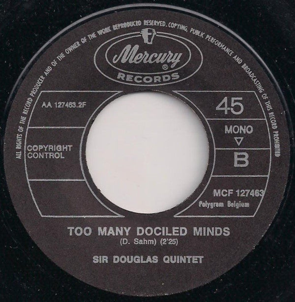 Sir Douglas Quintet : Dynamite Woman (7", Single, Mono)