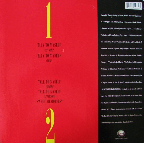 Christopher Williams : Talk To Myself (12", Maxi)