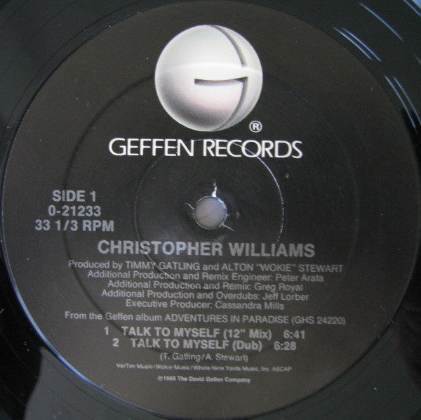 Christopher Williams : Talk To Myself (12", Maxi)