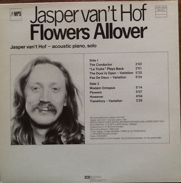 Jasper Van't Hof : Flowers Allover (LP, Album)