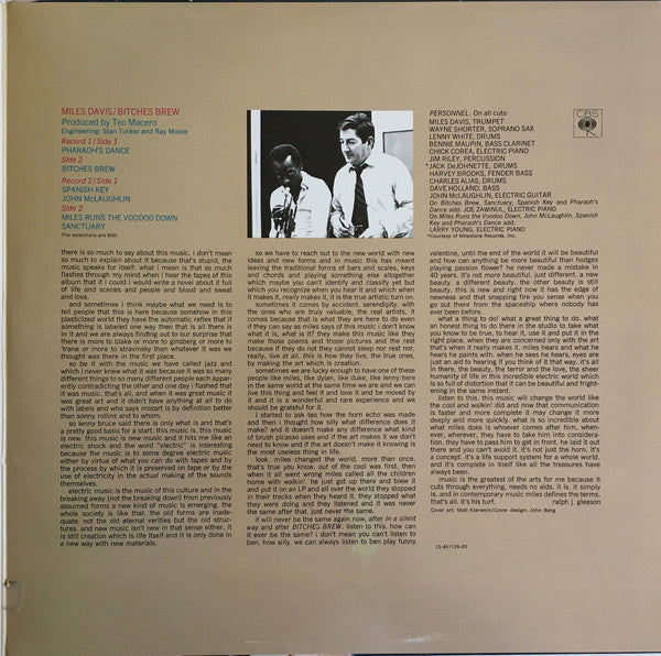 Miles Davis : Bitches Brew (2xLP, Album, RE, Gat)