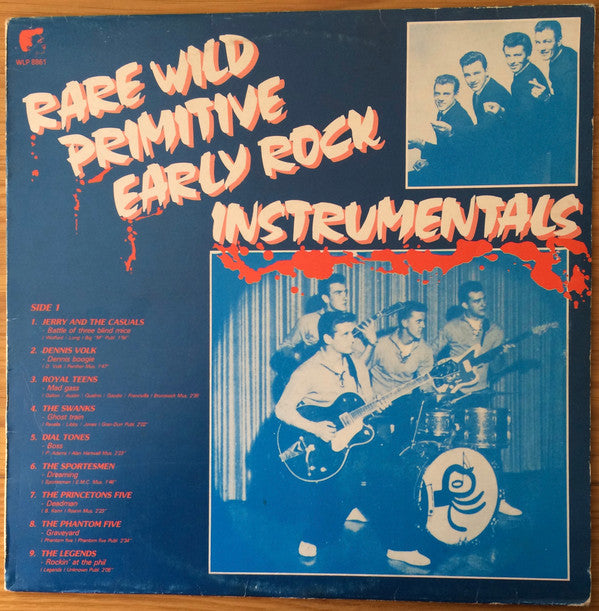 Various : Rare Wild Primitive Early Rock Instrumentals (LP, Comp)