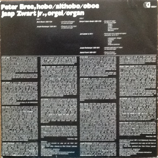 Peter Bree, Jaap Zwart Jr. : Marais Handel Pierné Koetsier Rheinberger (LP, Album)