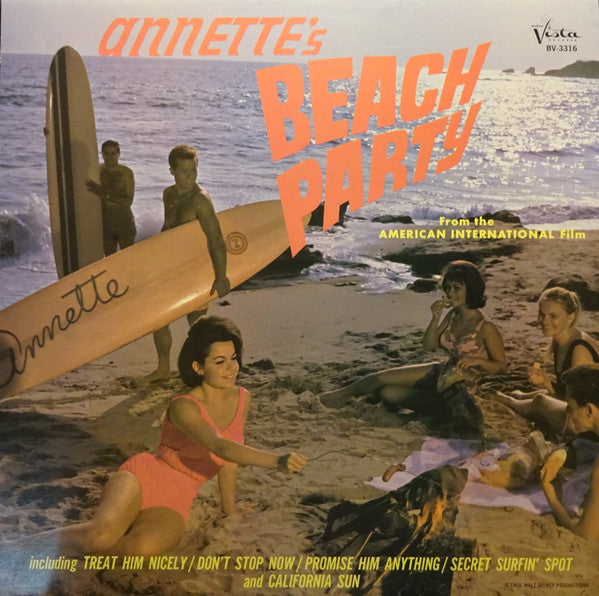 Annette (7) : Annette's Beach Party (LP, Album, Mono, RE)